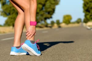 Running and sport ankle sprain injury